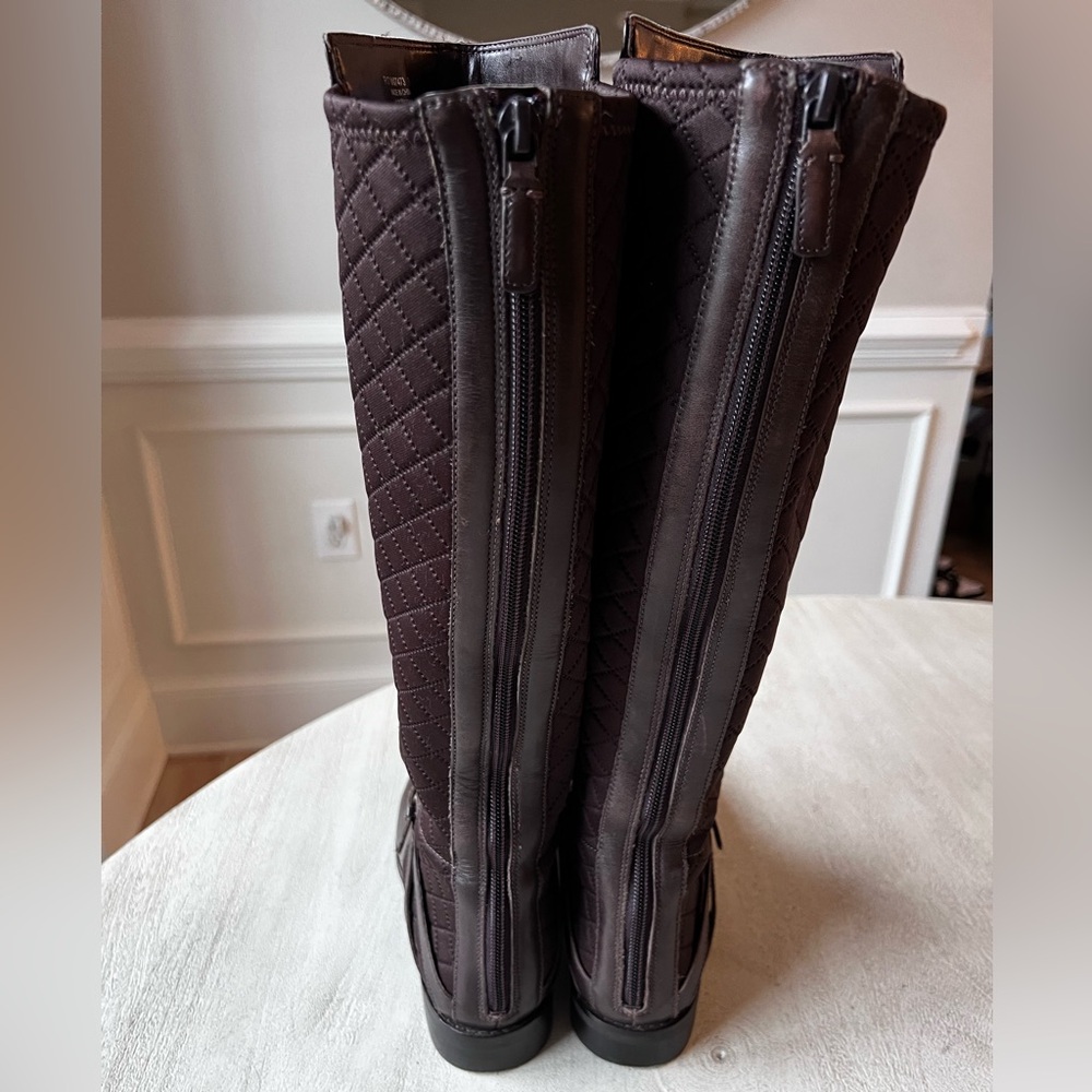 Cole Haan Imogen Knee High Quilted & Leather Riding Boots Women’s Size‎ 7 - Picture 6 of 11